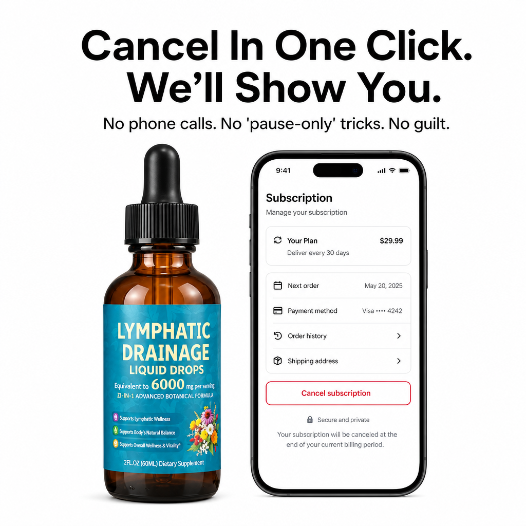 Lucenwell Lymphatic Drainage Drops: Reduce Bloating & Puffiness, 60ml