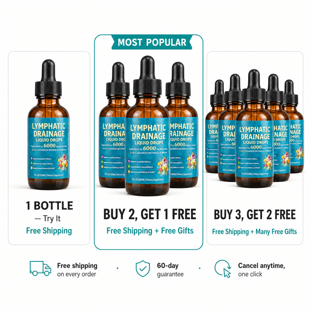 Lucenwell Lymphatic Drainage Drops: Reduce Bloating & Puffiness, 60ml